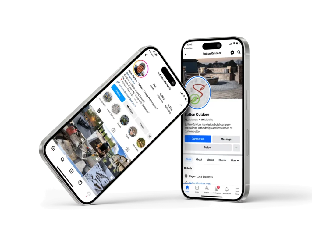 Sutton outdoor landscaping - social media